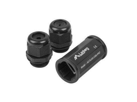 Adapter złączka sieciowa RJ45 - RJ45 kat.6 ekranowany wodoodporny IP67 Adapter złączka sieciowa RJ45 - RJ45 kat.6 ekranowany wodoodporny IP67