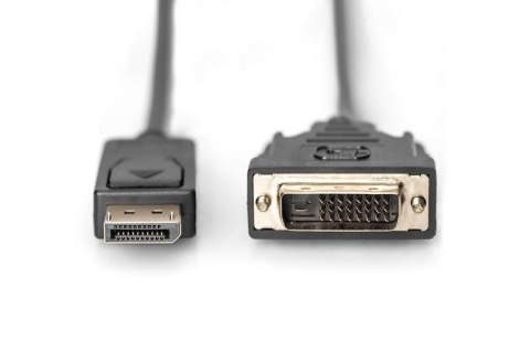 Kabel DisplayPort z zatrzaskiem 1080p 60Hz FHD Typ DP/DVI-D (24+1) M/M 2m Kabel DisplayPort z zatrzaskiem 1080p 60Hz FHD Typ DP/DVI-D (24+1) M/M 2m