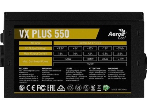Zasilacz PGS VX 550W 80+ BOX Zasilacz PGS VX 550W 80+ BOX