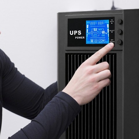 Zasilacz awaryjny UPS, on-line, czysta fala sinusoidalna, 3KVA, 2.4W, LCD, USB Zasilacz awaryjny UPS, on-line, czysta fala sinusoidalna, 3KVA, 2.4W, LCD, USB