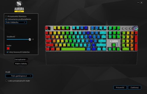 Klawiatura Aurora K-4 Gaming mechaniczna Klawiatura Aurora K-4 Gaming mechaniczna