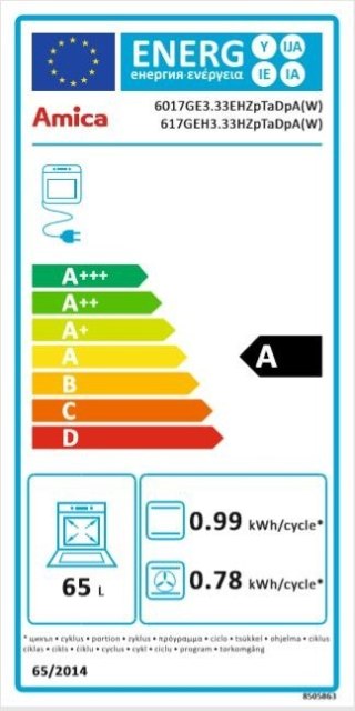 Kuchnia gazowo-elektryczna 617GEH3.33HZpTaDpA(W)