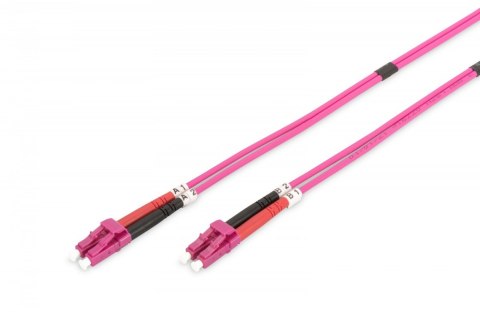 Patch cord światłowodowy FO LC-LC MM 50/125 OM4 duplex LSOH 3m Patch cord światłowodowy FO LC-LC MM 50/125 OM4 duplex LSOH 3m