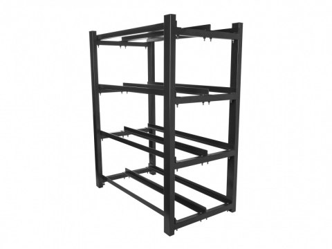 Regał na baterie UPS 830X454 2X4 (8) czarny OR01-830454-204-BK Regał na baterie UPS 830X454 2X4 (8) czarny OR01-830454-204-BK