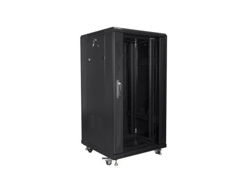 Szafa stojąca 19 cali 22U 600X600mm czarna Szafa stojąca 19 cali 22U 600X600mm czarna
