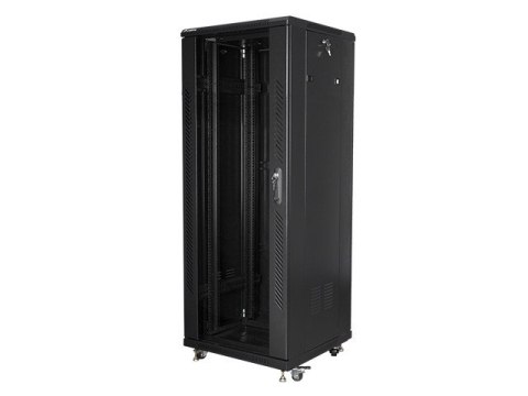 Szafa stojąca Rack 19cali 32U 600x600mm czarna Szafa stojąca Rack 19cali 32U 600x600mm czarna