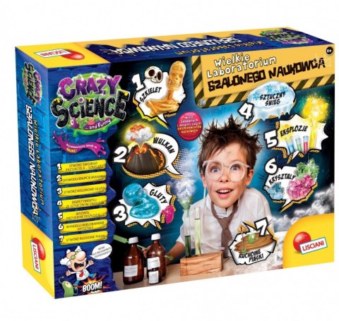 Zestaw naukowy Crazy Science Laboratorium szalonego Zestaw naukowy Crazy Science Laboratorium szalonego