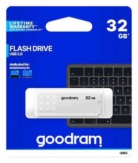 Pendrive UME2 32GB USB 2.0 Biały Pendrive UME2 32GB USB 2.0 Biały