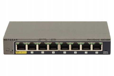 Przełącznik Smart GS108T 8x1Gb Przełącznik Smart GS108T 8x1Gb