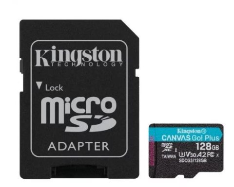 Karta pamięci microSD 128GB Canvas Go! Plus 170/90MB/s Adapter Karta pamięci microSD 128GB Canvas Go! Plus 170/90MB/s Adapter
