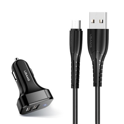 Ładowarka samochodowa 2xUSB C13 2.1A microUSB czarny NTU35MC13TZ Ładowarka samochodowa 2xUSB C13 2.1A microUSB czarny NTU35MC13TZ