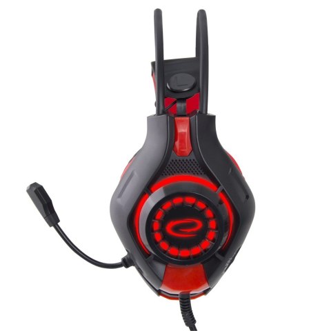 Słuchawki z mikrofonem gaming Deathstrike Czerwone Słuchawki z mikrofonem gaming Deathstrike Czerwone