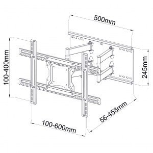 Uchwyt do TV LED/LCD AR-87 40-80 cali Regulacja pion/poziom 46cm Uchwyt do TV LED/LCD AR-87 40-80 cali Regulacja pion/poziom 46cm