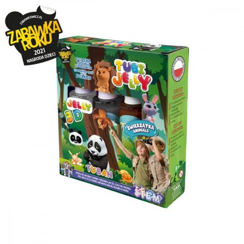 Zestaw Tubi Jelly 3 kolory - Zwierzątka Zestaw Tubi Jelly 3 kolory - Zwierzątka