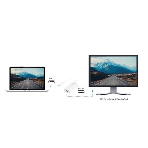 Adapter USB-C do mini DisplayPort, 4K/60Hz Adapter USB-C do mini DisplayPort, 4K/60Hz