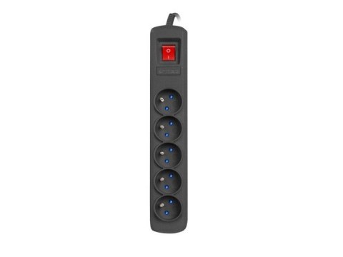 Listwa zasilająca R5 1.5m 5x230V PL 10A Czarna Listwa zasilająca R5 1.5m 5x230V PL 10A Czarna