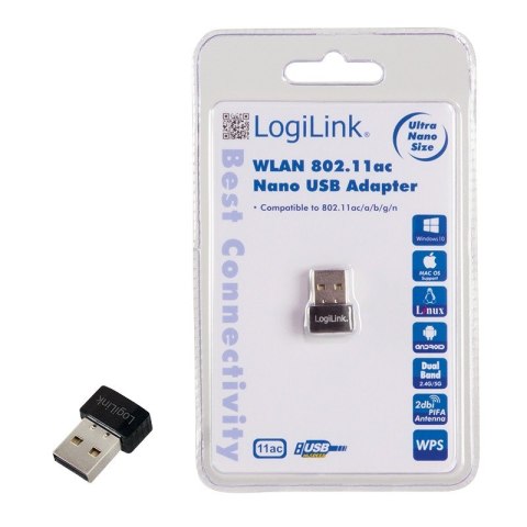 Nano adapter WLAN 802.11ac , USB2.0 Nano adapter WLAN 802.11ac , USB2.0