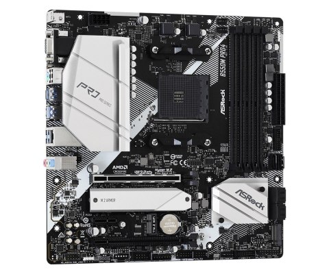 Płyta główna B550M Pro4 AM4 4DDR4 HDMI/DP/D-SUB M.2 mATX Płyta główna B550M Pro4 AM4 4DDR4 HDMI/DP/D-SUB M.2 mATX