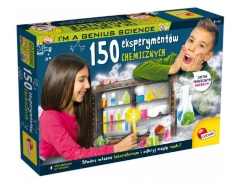 Zestaw naukowy I'M A Genius 150 eksperymentów chemicznych Zestaw naukowy I'M A Genius 150 eksperymentów chemicznych