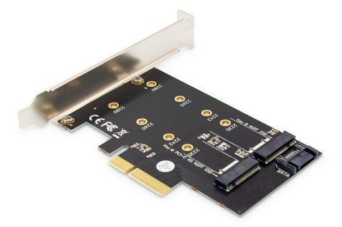 Karta rozszerzeń (Kontroler) M.2 NGFF/NVMe SSD PCIe 3.0 x4 SATA 80, 60, 42, 30 mm Karta rozszerzeń (Kontroler) M.2 NGFF/NVMe SSD PCIe 3.0 x4 SATA 80, 60, 42, 30 mm