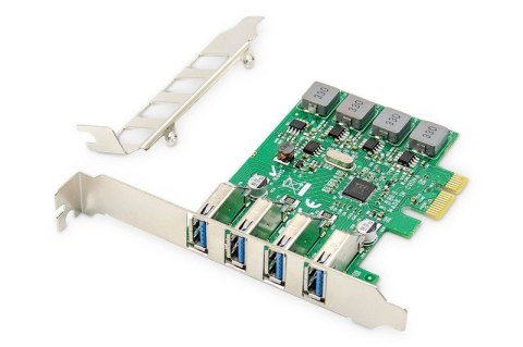 Karta rozszerzeń (Kontroler) USB 3.0 PCI Express 4xUSB 3.0 Low Profile Chipset: VL805 Karta rozszerzeń (Kontroler) USB 3.0 PCI Express 4xUSB 3.0 Low Profile Chipset: VL805