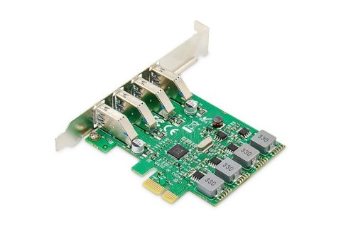 Karta rozszerzeń (Kontroler) USB 3.0 PCI Express 4xUSB 3.0 Low Profile Chipset: VL805 Karta rozszerzeń (Kontroler) USB 3.0 PCI Express 4xUSB 3.0 Low Profile Chipset: VL805