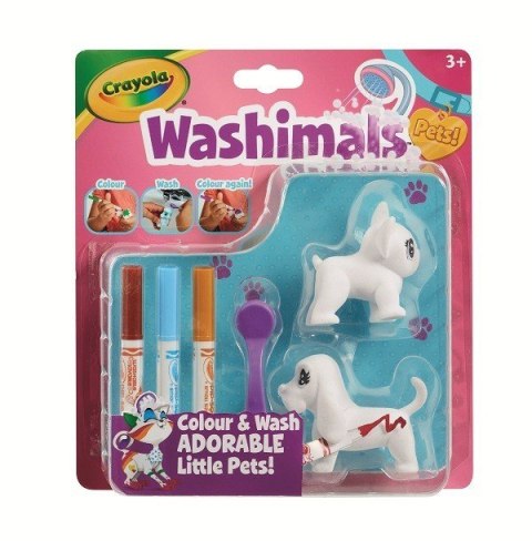 Zestaw kreatywny Crayola Figurki do malowania Washimals Blister Pack Psy Zestaw kreatywny Crayola Figurki do malowania Washimals Blister Pack Psy
