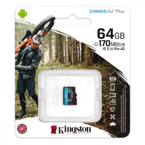 Karta pamięci microSD 64GB Canvas Go! Plus 170/70MB/s