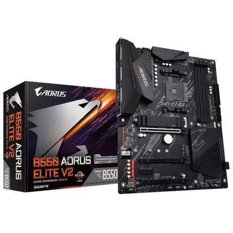 Płyta główna B550 AORUS ELITE V2 AM4 4DDR4 HDMI/DP M.2 ATX Płyta główna B550 AORUS ELITE V2 AM4 4DDR4 HDMI/DP M.2 ATX