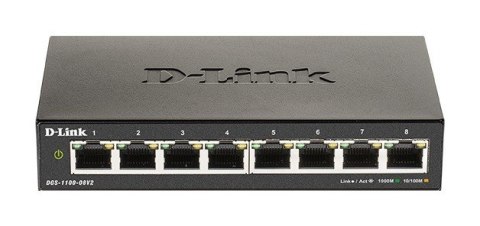 Przełącznik Smart DGS-1100-08V2 8xGE Przełącznik Smart DGS-1100-08V2 8xGE
