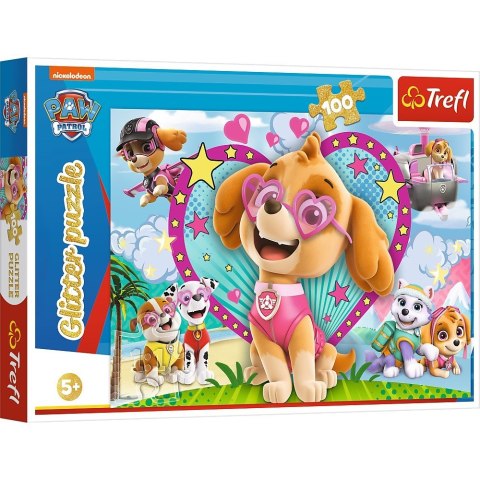 Puzzle 100 elementów Glitter W blasku Skye Psi Patrol Puzzle 100 elementów Glitter W blasku Skye Psi Patrol