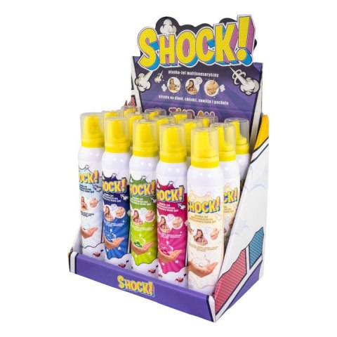 Pianko-żel SHOCK! 200ml Display 15 sztuk Mix Pianko-żel SHOCK! 200ml Display 15 sztuk Mix
