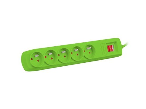 Listwa przeciwprzepięciowa Bercy 400 1,5m (5 gniazd) Zielona Listwa przeciwprzepięciowa Bercy 400 1,5m (5 gniazd) Zielona