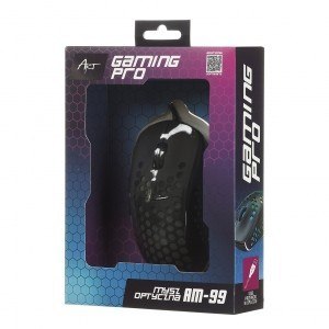 Mysz optyczna dla graczy 6400DPI USB RGB AM-99 Utralekka Mysz optyczna dla graczy 6400DPI USB RGB AM-99 Utralekka