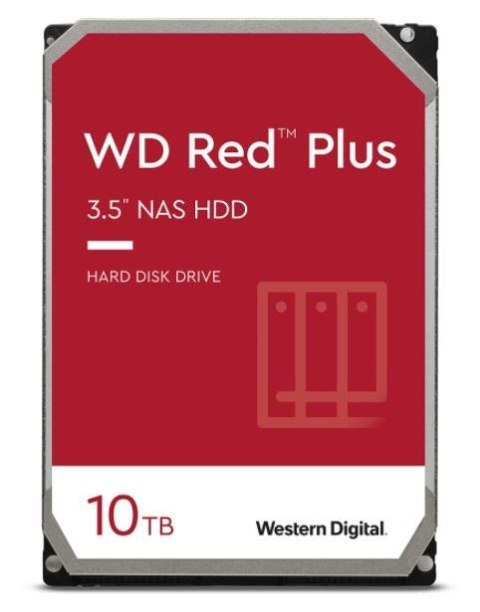 Dysk HDD Red Plus 10TB 3,5'' CMR 256MB/7200RPM Class Dysk HDD Red Plus 10TB 3,5'' CMR 256MB/7200RPM Class