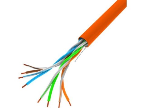 Kabel LAN UTP 100Mb/s 305m drut cca pomarańczowy Kabel LAN UTP 100Mb/s 305m drut cca pomarańczowy
