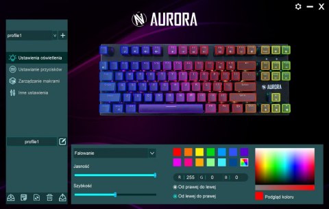 Klawiatura K2-R Gaming mechaniczna Klawiatura K2-R Gaming mechaniczna