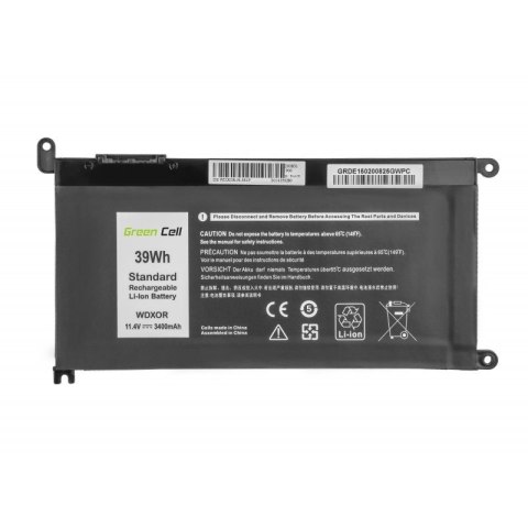 Bateria do Dell WDXOR 11,4V 3400mAh Bateria do Dell WDXOR 11,4V 3400mAh