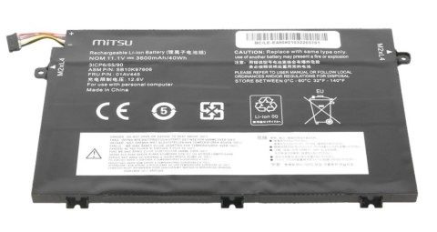 Bateria do Lenovo ThinkPad E480, E580 3600 mAh (40 Wh) 11.1 Volt Bateria do Lenovo ThinkPad E480, E580 3600 mAh (40 Wh) 11.1 Volt