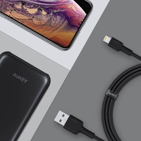 CB-AL05 nylonowy kabel Quick Charge Lightning-USB | 2m | certyfikat MFi Apple CB-AL05 nylonowy kabel Quick Charge Lightning-USB | 2m | certyfikat MFi Apple
