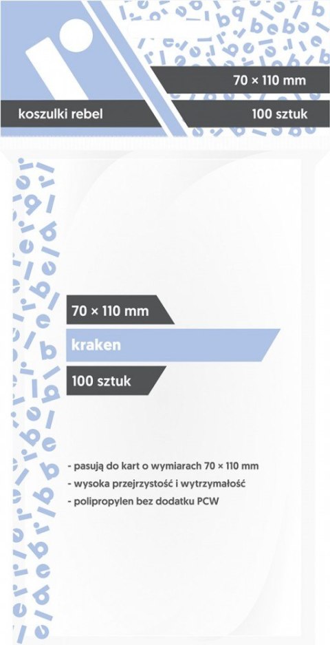 Koszulki 70x110 mm Kraken 100 sztuk Koszulki 70x110 mm Kraken 100 sztuk