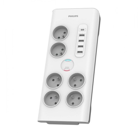 Listwa antyprzepięciowa 6 gniazd AC Fr 40W, 2 m Listwa antyprzepięciowa 6 gniazd AC Fr 40W, 2 m