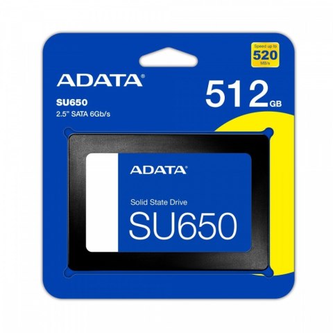 Dysk SSD Ultimate SU650 512GB 2.5 S3 3D TLC Retail Dysk SSD Ultimate SU650 512GB 2.5 S3 3D TLC Retail
