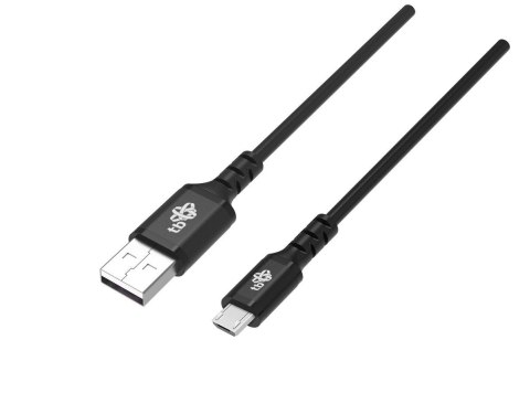 Kabel USB-Micro USB 2m silikonowy czarny Quick Charge Kabel USB-Micro USB 2m silikonowy czarny Quick Charge
