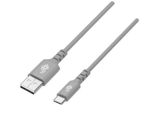 Kabel USB-USB C 2m silikonowy szary Quick Charge Kabel USB-USB C 2m silikonowy szary Quick Charge