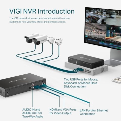 Sieciowy rejestrator wideo VIGI NVR1008H 8 Channel Video Recorder Sieciowy rejestrator wideo VIGI NVR1008H 8 Channel Video Recorder