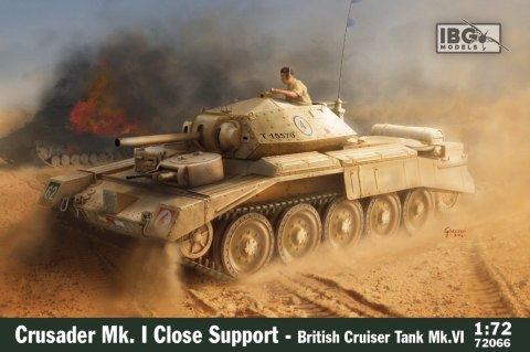 Model plastikowy Crusader Mk.I CS brytyjski czołg bliskiego wsparcia Model plastikowy Crusader Mk.I CS brytyjski czołg bliskiego wsparcia