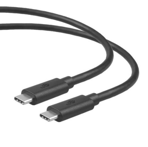 Kabel USB C-USB C 1m 100W 5Gbps USB 3.1 czarny Kabel USB C-USB C 1m 100W 5Gbps USB 3.1 czarny