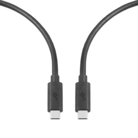 Kabel USB C-USB C 1m 100W 5Gbps USB 3.1 czarny Kabel USB C-USB C 1m 100W 5Gbps USB 3.1 czarny
