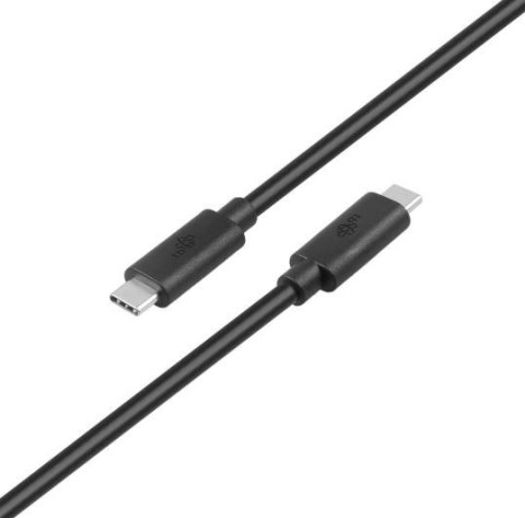 Kabel USB C-USB C 1m 100W 5Gbps USB 3.1 czarny Kabel USB C-USB C 1m 100W 5Gbps USB 3.1 czarny
